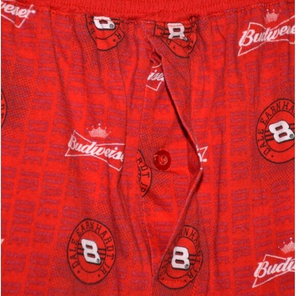 Winners Circle Men's L Red Dale Earnhardt Jr. #8 Pajama Pants Pockets Pull On - Picture 3 of 9